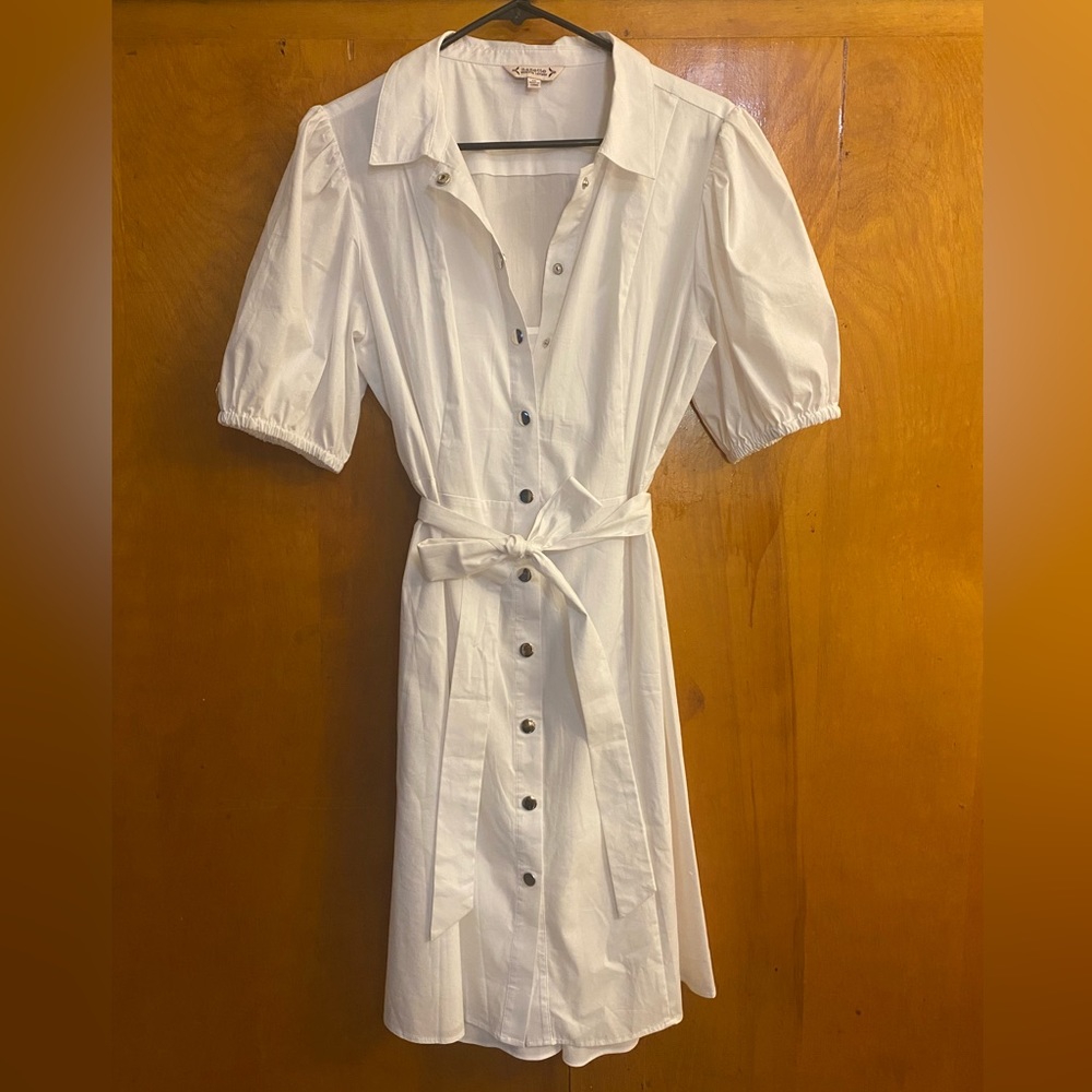 Nanette Lepore White Shirtdress size 14